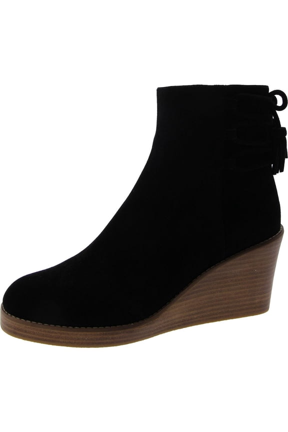 Womens Banbury Wedge Bootie Leather Strappy Wedge Boots