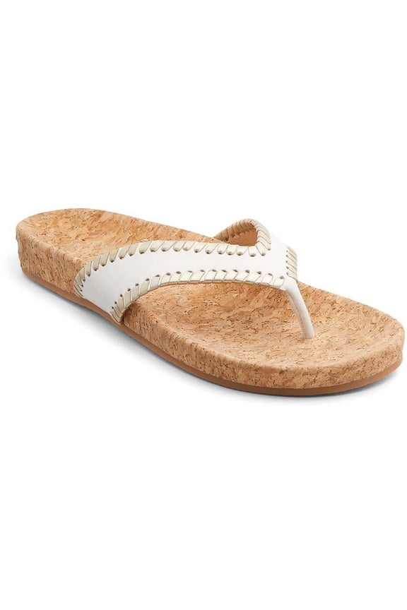 Womens Thelma Comfort Leather Slip-On Thong Sandals