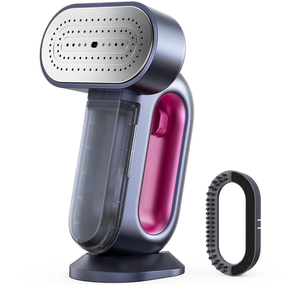 Jack & Rose SI08 Steamer for Clothes, 90g/min Boost and 38g/min Continuous Steam, 29 Large Holes Powerful Steamer, 220ml Garments Capacity 2-in-1 Handheld Steaming & Ironing, Cleaning Brush, Purple