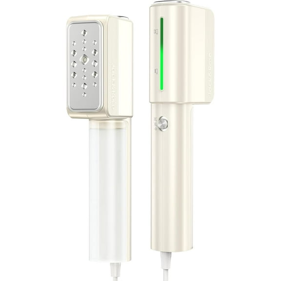 Jack Rose Travel Steamer For Clothes,110-230V,0.9Ib Light,9 * 2.6in Small Mini Size,Steamer Iron 2 in 1,15s Heat-Up,Ceramic Heat Panel,For Global Europe Traveling