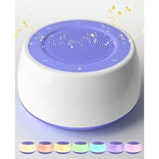 Jack & Rose White Noise Sound Machine Baby, Baby Sound Machine for Sleeping, Portable White Noise Machine with 7 Colors Night Light & 16 Soothing Sounds & Timer, Hatch Sound Machine Baby - Purple
