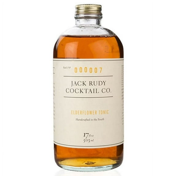 Jack Rudy Cocktail Co. Elderflower Tonic 17 oz Glass Bottles - Single Pack