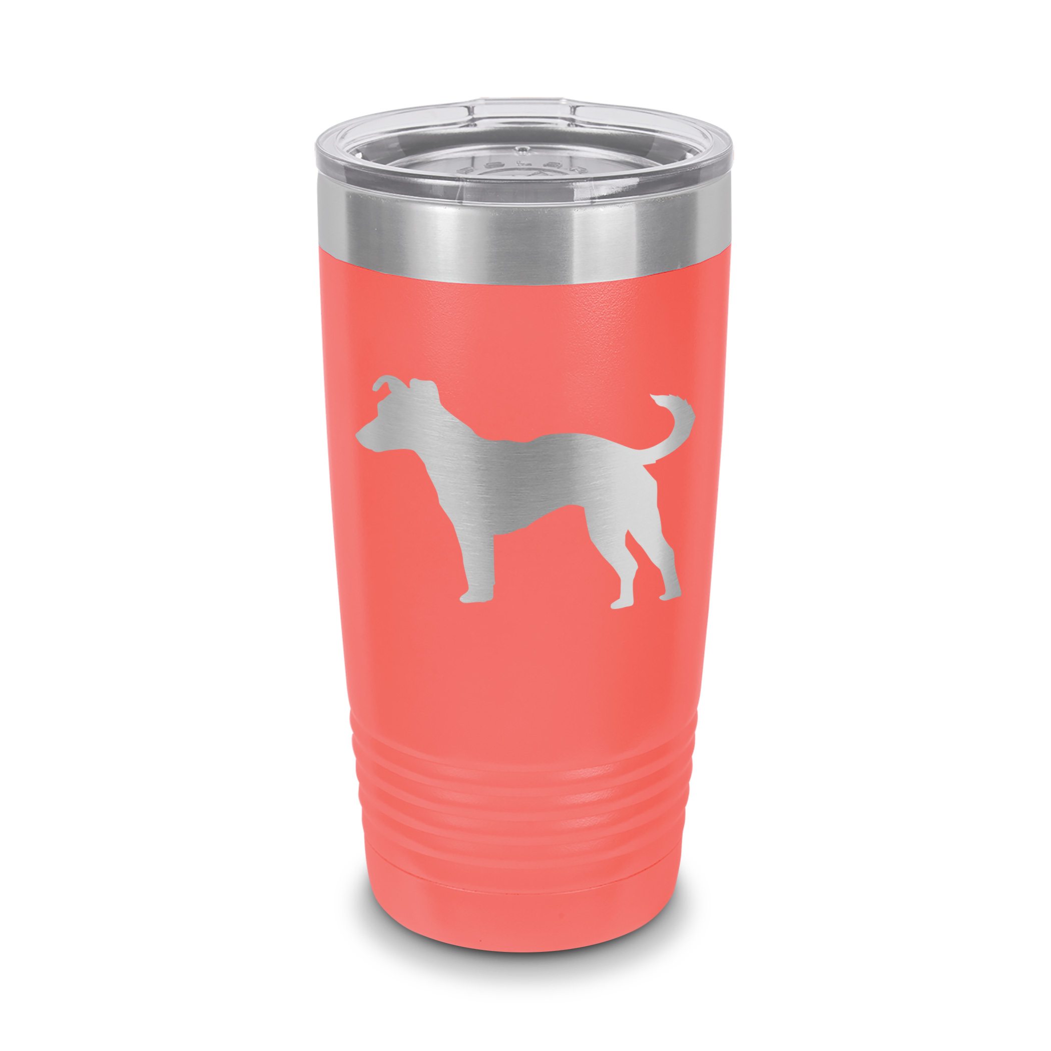 Jack Russel Terrier Tumbler 20 oz Laser Engraved w/ Clear Lid
