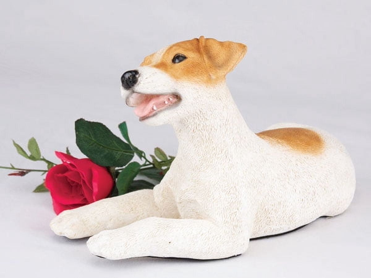Jack Russell Brown and White Cremation Pet Urn for a Dog Memorial in remembrance of your beloved family pet