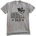 thumbnail image 1 of Jack Russell Dad, Unisex Men's Shirt, Jack Russell Terrier, Jack Russell Owner, Funny Dog Dad Gift, Dark Heather Gray, XX-Large, 1 of 6