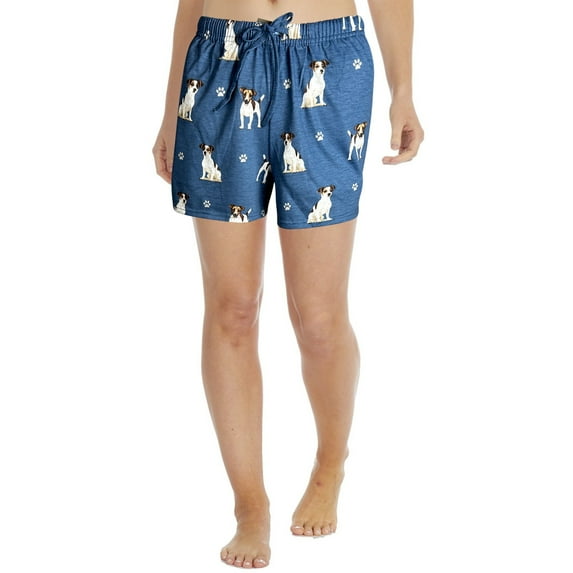 Jack Russell Pajama Shorts Women - Super Soft and Comfortable - Perfect for Jack Russell Gifts - Womens Lounge Shorts