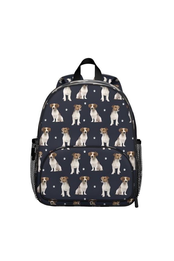 Jack Russell Terrier Backpack Backpack for School,Cute School Bag,Schoolbag with Adjustable Shoulder Straps & Padded Back,13.8"x11.4"x6"