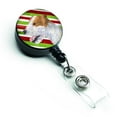 thumbnail image 1 of Jack Russell Terrier Candy Cane Holiday Christmas Retractable Badge Reel, 1 of 1