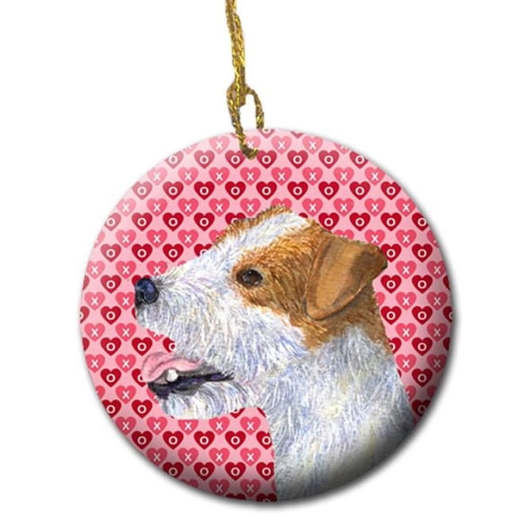 Jack Russell Terrier Ceramic Ornament 2.81 x 2.81 in.