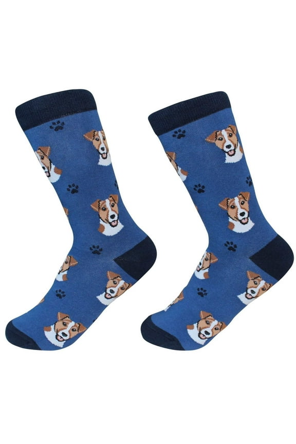 Jack Russell Terrier Dog Breed Socks Unisex Sock Daddy by E&S Pets