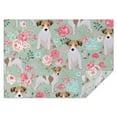 thumbnail image 1 of Jack Russell Terrier Dog and Flower Rectangle Tablecloth 60"x84",Waterproof Polyester Rectangle Table Cloth, Wipeable Spillproof Polyester Tablecloth for Dining, Camping, Indoor and Outdoor, 1 of 5