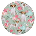 thumbnail image 1 of Jack Russell Terrier Dog and Flower Round Fitted Tablecloth with Elastic Edge,Dining Table Cover Waterproof,Outdoor Round Tablecloth for Camping,Dining,Indoor and Outdoor, 1 of 7