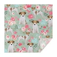 thumbnail image 1 of Jack Russell Terrier Dog and Flower Square Tablecloth,Waterproof Square Table Cover,Wipeable Spillproof Washable Table Cover for Home Kitchen Party Decor 42"X42"(107x107cm), 1 of 6