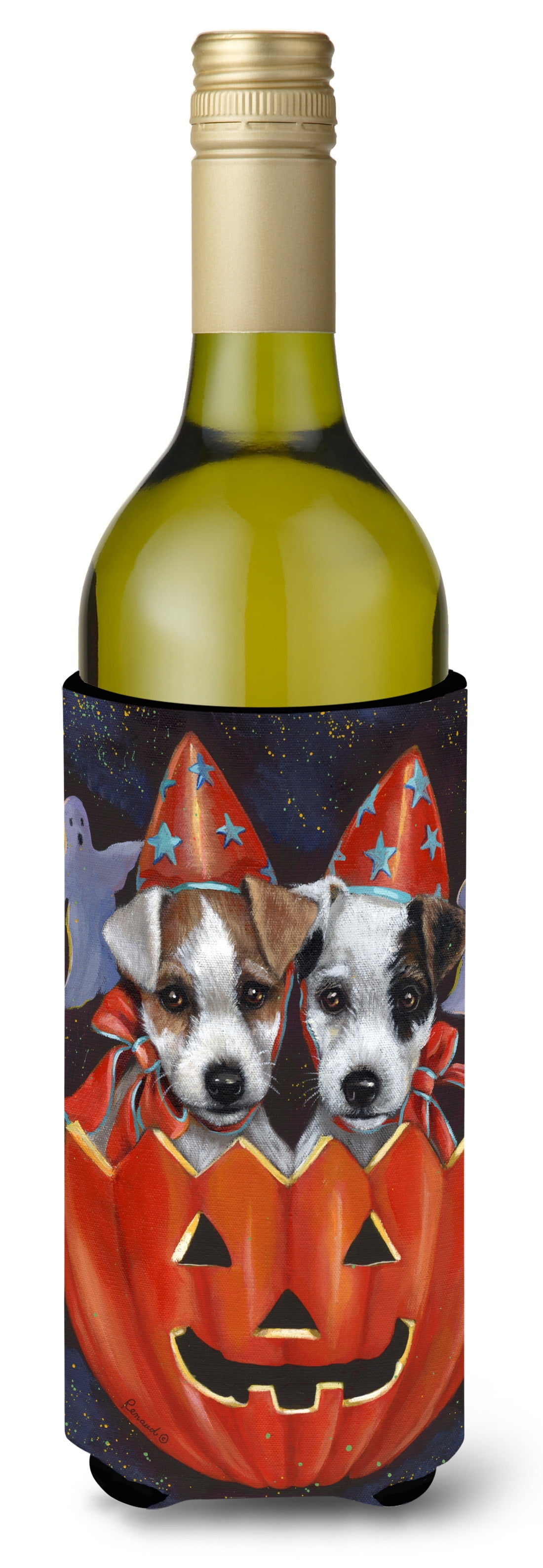 Jack Russell Terrier Halloween Wine Bottle Hugger