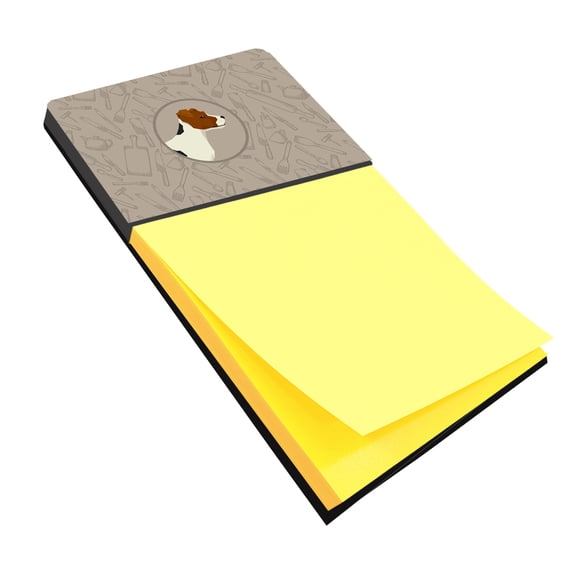 Jack Russell Terrier In the Kitchen Sticky Note Holder