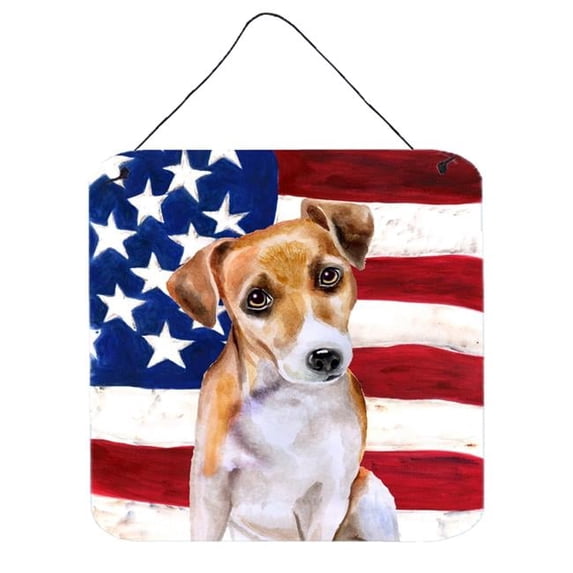 Jack Russell Terrier No. 2 Patriotic Wall or Door Hanging Prints