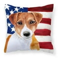thumbnail image 1 of Jack Russell Terrier Patriotic Fabric Decorative Pillow, 1 of 1