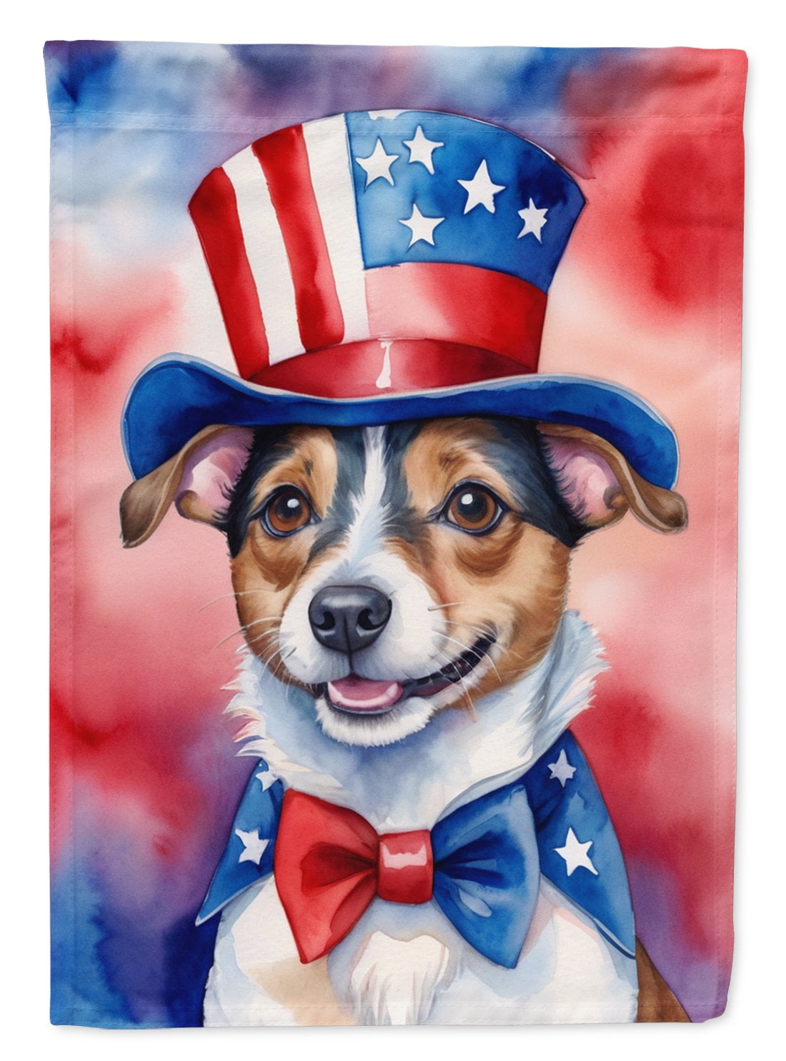 Jack Russell Terrier Patriotic Garden Flag 11.25 in x 15.5 in