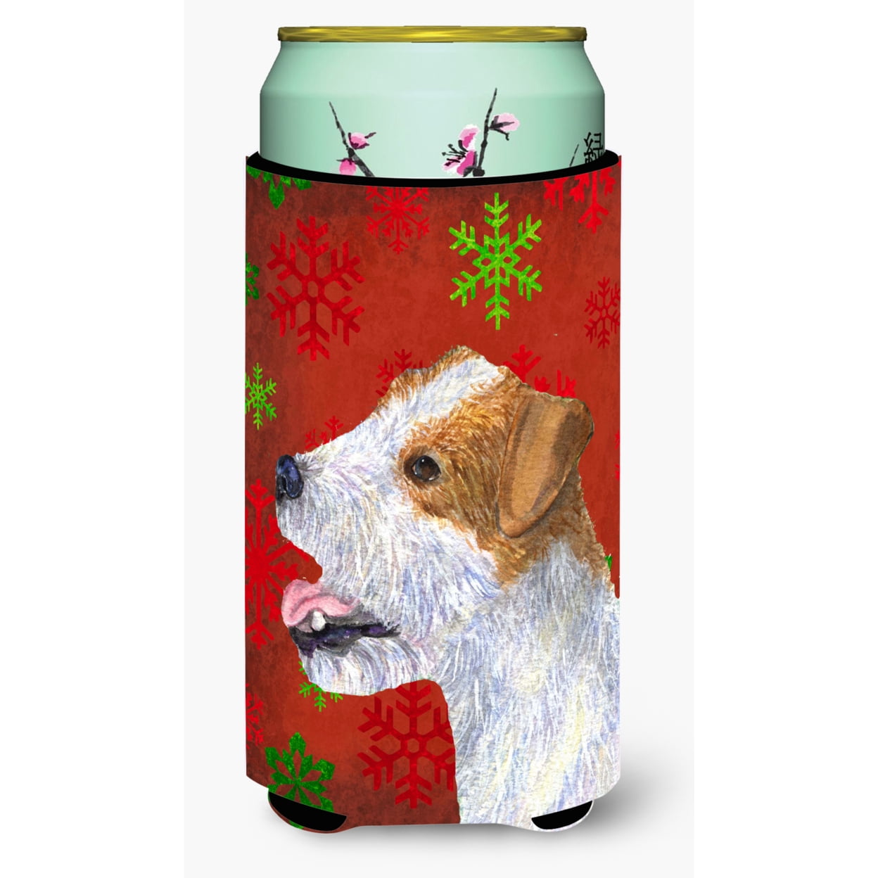 Caroline's Treasures SS4711-CO1 Decorazione Natale In Ceramica Jack Russell Terrier Con Fiocchi Di Neve Rossi - 3