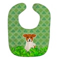 thumbnail image 1 of Jack Russell Terrier Shamrocks Baby Bib, 1 of 1