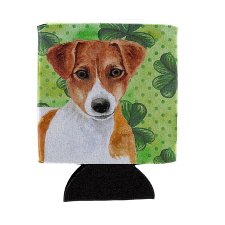 Jack Russell Terrier St Patrick's Can or Bottle Hugger