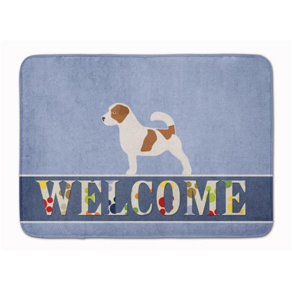 Jack Russell Terrier Welcome Machine Washable Memory Foam Mat