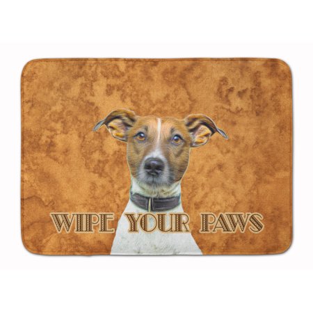 Jack Russell Terrier Wipe your Paws Machine Washable Memory Foam Mat