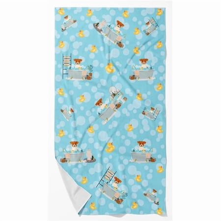 Jack Russell Terrier in Bathtub Bath Towel Large