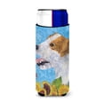 thumbnail image 1 of Jack Russell Terrier in Summer Flowers Ultra Hugger for slim cans, 1 of 6