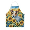 thumbnail image 1 of Jack Russell Terrier in Sunflowers Apron 27 in x 30 in, 1 of 5