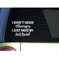 thumbnail image 1 of Jack Russell Therapy *J034* 6x6 inch Sticker jrt decal, 1 of 1
