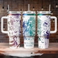 thumbnail image 1 of Jack Sally Couple Nightmare Christmas Tumbler, Jack And Sally Engraved Tumbler 40oz, Pumpkin King Skellinton Tumbler, Spooky Tumbler, 1 of 3