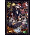 thumbnail image 1 of Jack Sally The Nightmare Before Christmas Skull DIY 5D Diamond Digital Painting Kit Crystal Rhinestone Embroidery Cross-stitch artwork Crafts Canvas wall decoration Birthday gift 12 X 16 inches, 1 of 5