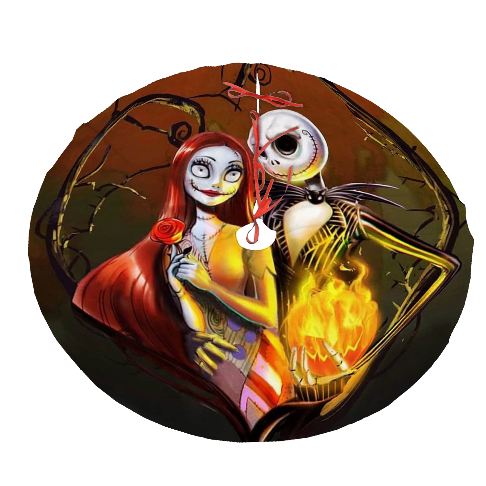 Jack and Sally Skellington Christmas Tree Skirts,Jack Skellington