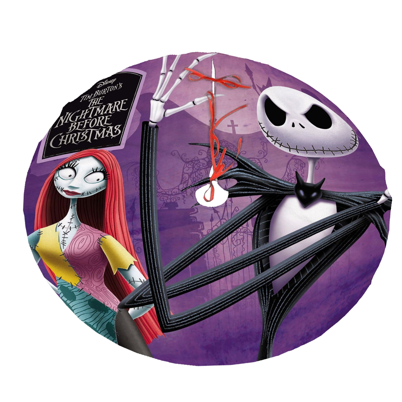 Jack Sally Skellington Skull Christams Tree Skirts Mat,Christmas