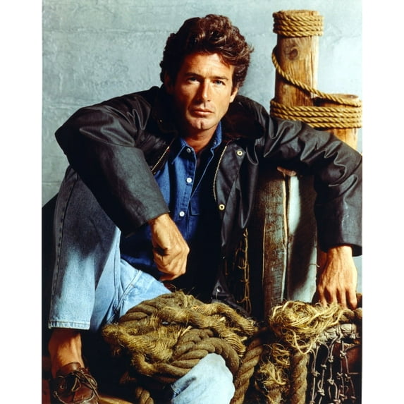 Jack Scalia in Jeans and Black Jacket Portrait Photo Print (8 x 10)
