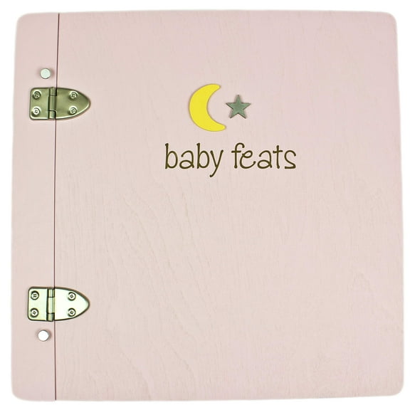 Jack Scrapbook Baby Feats Scrapbook Journal Memory Book - Pink