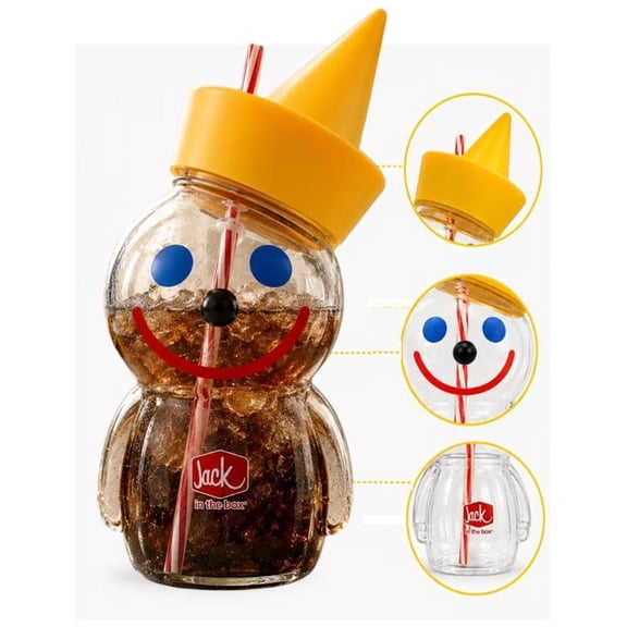 Jack Sipper Cup with Straw Limited Release Character Cup, Combines Function & Fun for Collectors & Casual Drinkers