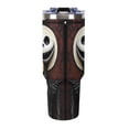 thumbnail image 1 of Jack Skellington 40 Oz Large Capacity Car Cup With Lid And Straw Stainless Steel Tumblers Cup With Handle For Women And Men, 1 of 8