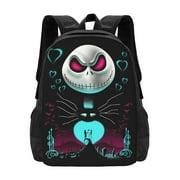 Jack Skellington Backpack Cartoon Backpacks Schoolbag Laptop Bag Travel Camping Outdoor Sports Backpack For Kids/Girls