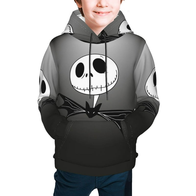 Jack Skellington Boys Girls Hoodies Fashion Graphic Hooded