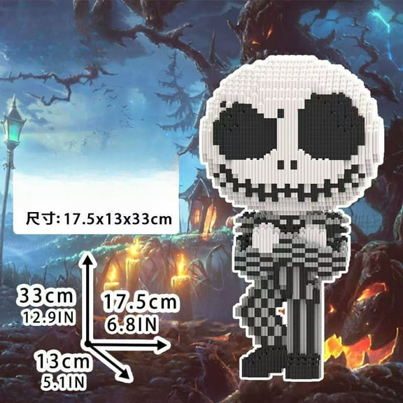 Jack Skellington Building Blocks, Halloween Building Blocks, Large Building Blocks, Halloween Gifts Decorative Ornaments