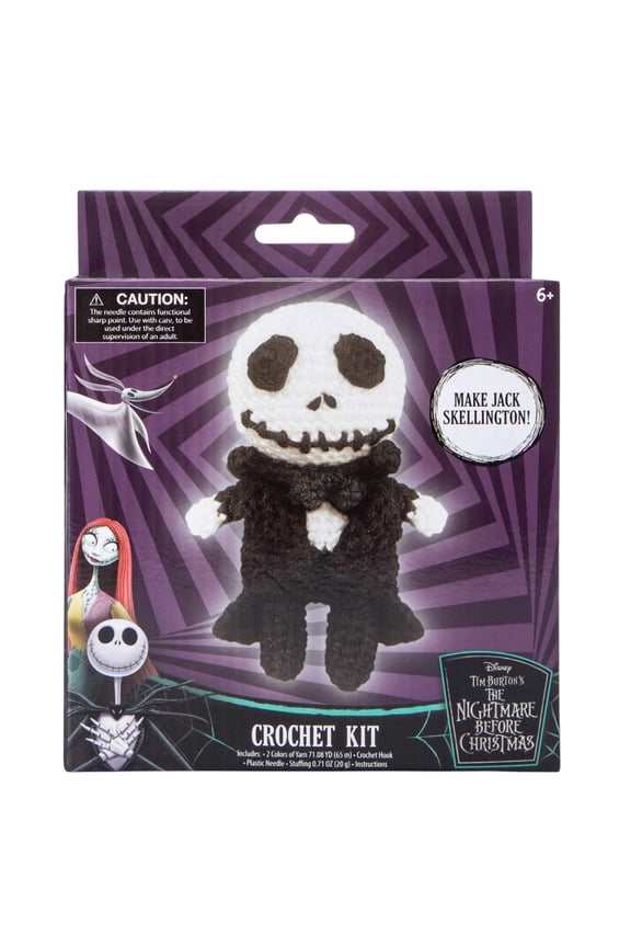 Jack Skellington Crochet Kit – Nightmare Before Christmas DIY Plush Craft