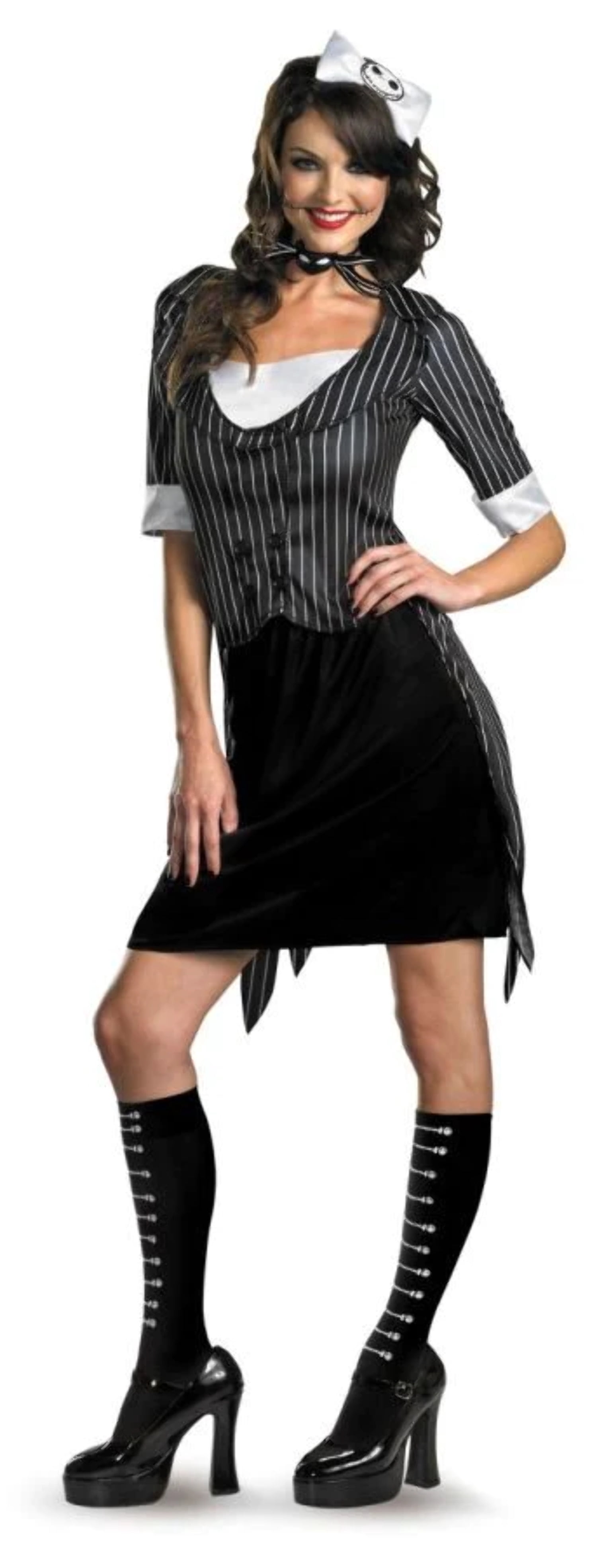Womens Large Sexy 12-14 The Nightmare Before Christmas Jack Skellington Costume
