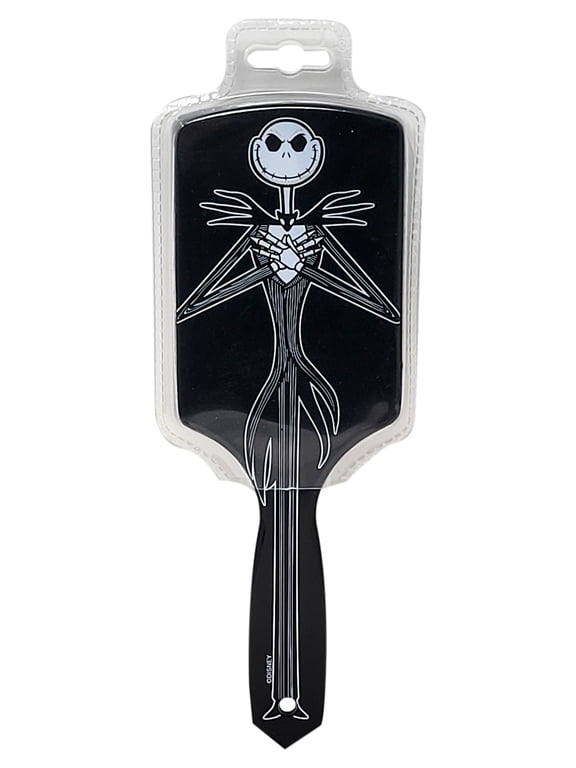 Jack Skellington Hair Brush Nightmare Before Christmas Girls Paddle Brush Black