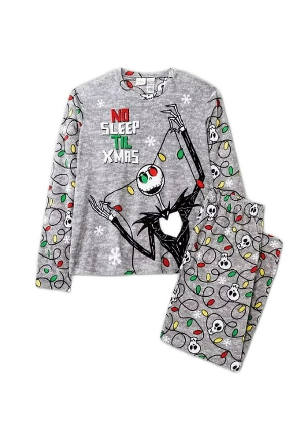 Jack Skellington No Sleep Till Xmas Boys Kids Fleece Christmas Pajama Set Size 5