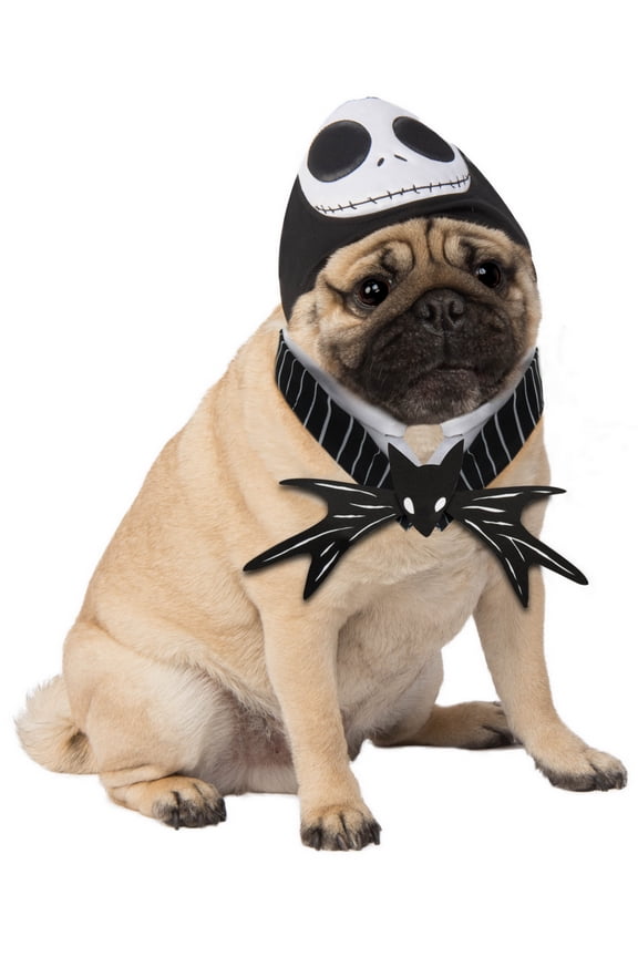 Disney The Nightmare Before Christmas Jack Skellington Pet Accessory Set for Dogs or Cats by Rubies, Medium/Large