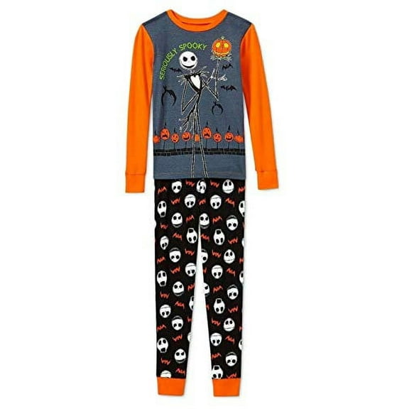 Jack Skellington 'Seriously Spooky' Nightmare Before Christmas Pajama Set Size 4