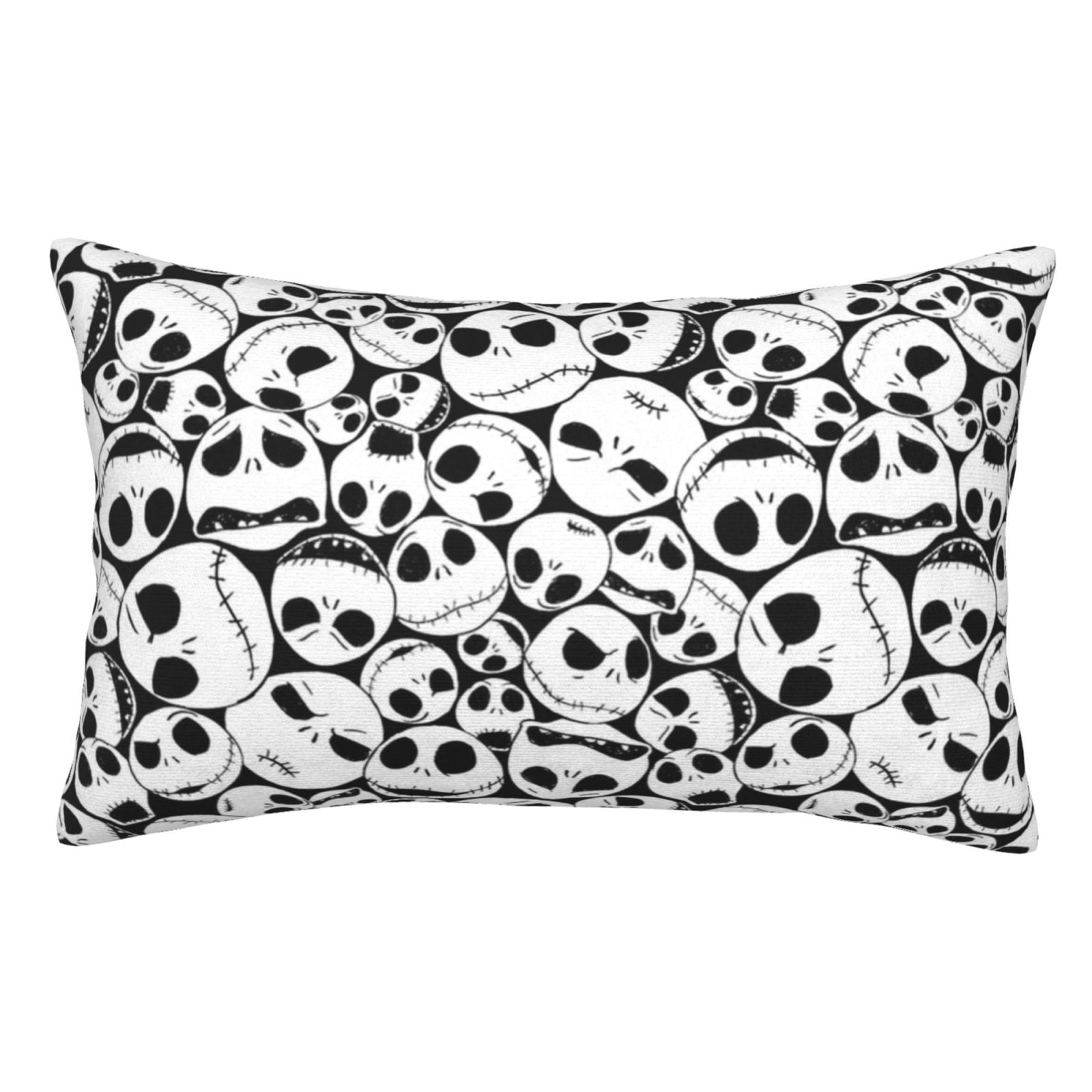 Jack Skellington Skull Pillowcase Decor Cushion Pillow Covers With