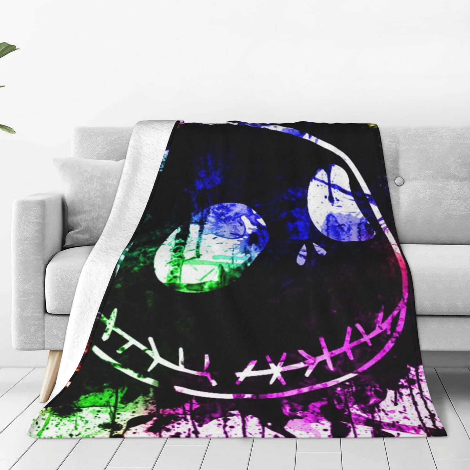 Jack Skellington The Nightmare Before Christmas Flannel Blanket Cozy